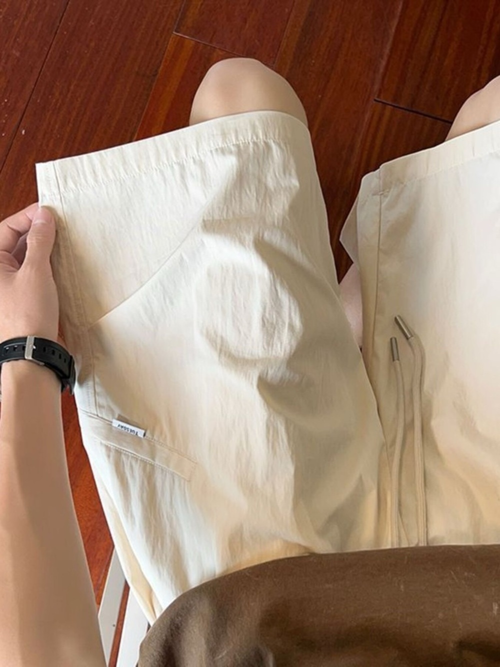 Men's Plus Size Casual Loose-Fit Drawstring Shorts - Picture 3 of 6